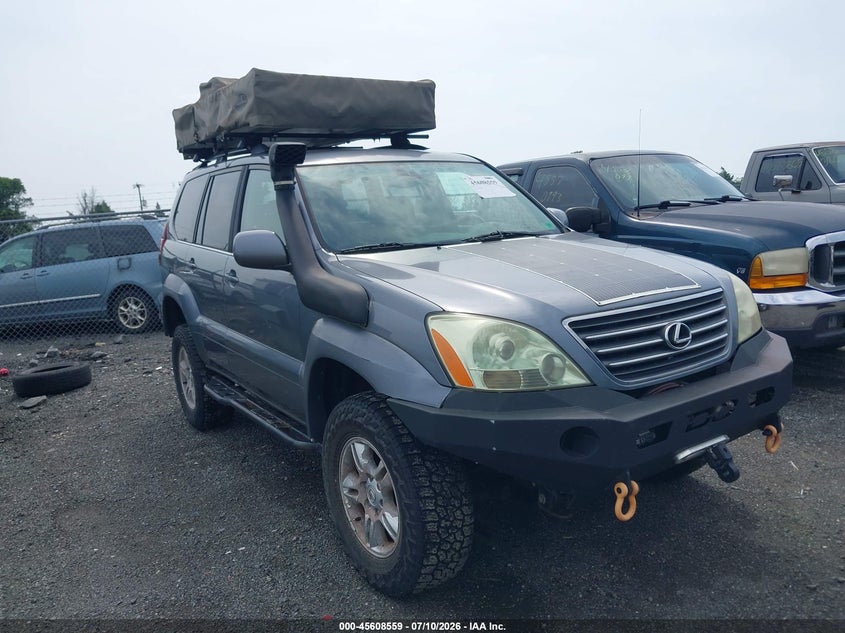 2004 Lexus Gx 470 VIN JTJBT20X840030889 IAAI salvage auction — NORMAL WEAR, Clear (Virginia), sold $1,000 on 2026-07-21 (photo 1)