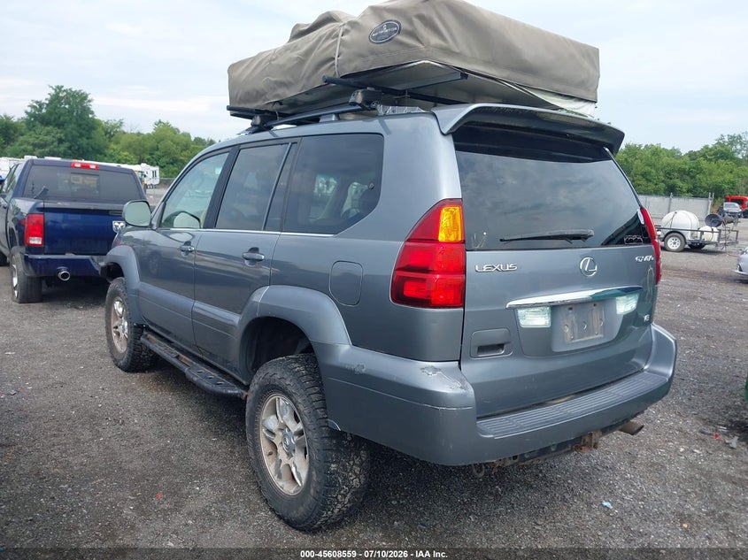 2004 Lexus Gx 470 VIN JTJBT20X840030889 IAAI salvage auction — NORMAL WEAR, Clear (Virginia), sold $1,000 on 2026-07-21 (photo 3)