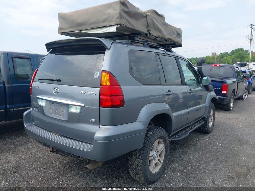 2004 Lexus Gx 470 VIN JTJBT20X840030889 IAAI salvage auction — NORMAL WEAR, Clear (Virginia), sold $1,000 on 2026-07-21 (photo 4)