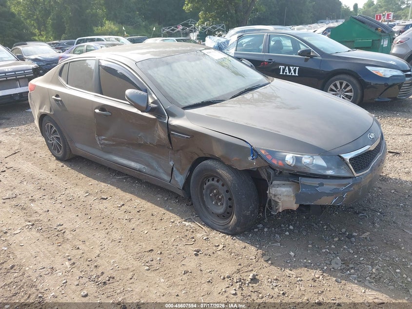 2011 Kia Optima VIN KNAGM4A75B5068514 IAAI salvage auction — SIDE, Mv-907A (New York), sold $25 on 2026-07-28 (photo 1)