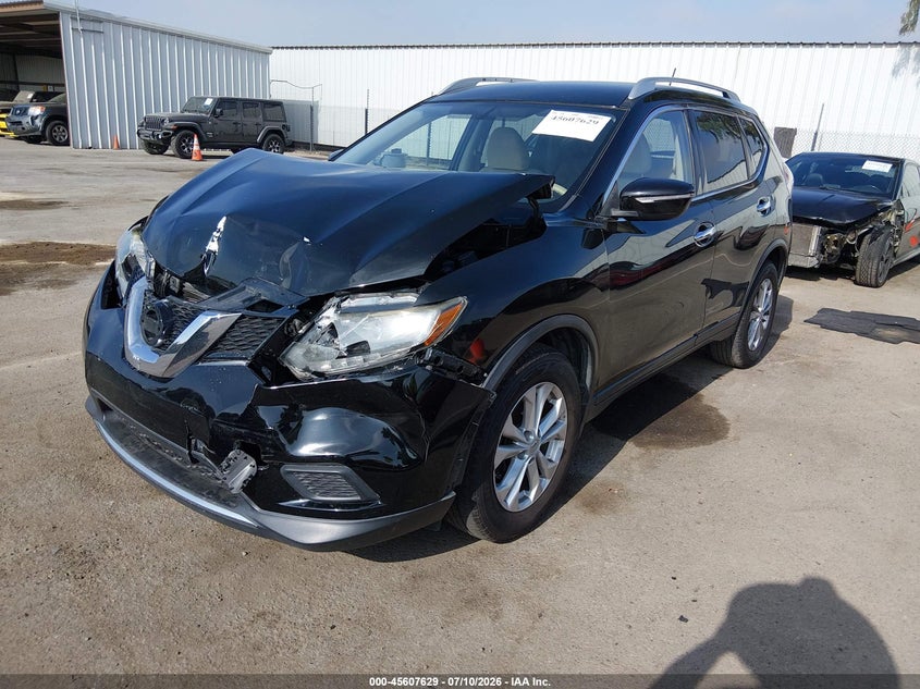 2015 Nissan Rogue VIN KNMAT2MT8FP556021 IAAI salvage auction — FRONT END, Salvage (California), sold $325 on 2026-07-29 (photo 2)