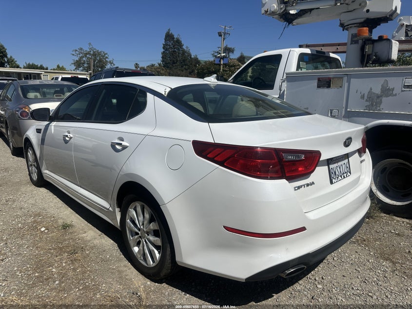2015 Kia Optima VIN 5XXGN4A75FG403708 IAAI salvage auction — NORMAL WEAR, Clear - Dealer Only (California), sold $25 on 2026-07-27 (photo 3)