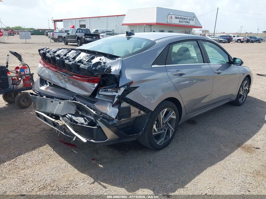 2025 Hyundai Elantra VIN KMHLS4DG9SU921128 IAAI salvage auction — REAR END, Enterprise Vehicles Clear Only (Florida), sold $6,800 on 2026-07-20 (photo 4)