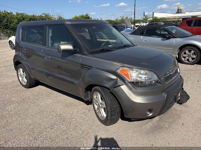 2010 Kia Soul VIN KNDJT2A21A7163708 IAAI salvage auction — LEFT FRONT, Clear (Mississippi), sold $400 on 2026-07-30 (photo 1)