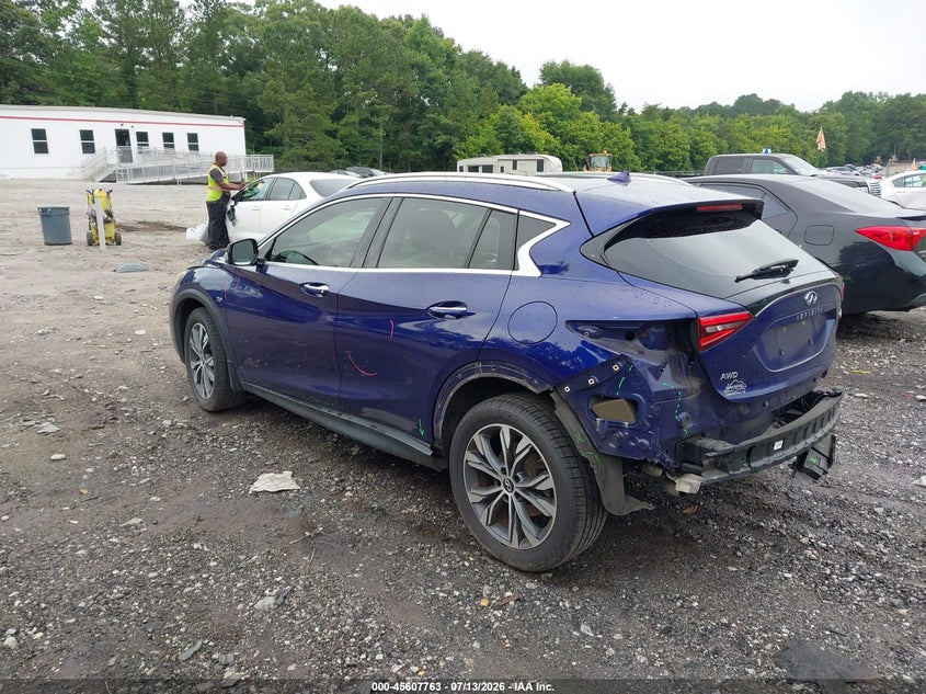 2017 Infiniti Qx30 VIN SJKCH5CR6HA020785 IAAI salvage auction — REAR END, Salvage (Georgia), sold $3,850 on 2026-09-06 (photo 3)