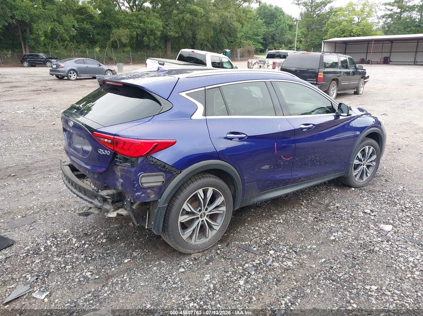2017 Infiniti Qx30 VIN SJKCH5CR6HA020785 IAAI salvage auction — REAR END, Salvage (Georgia), sold $3,850 on 2026-09-06 (photo 4)