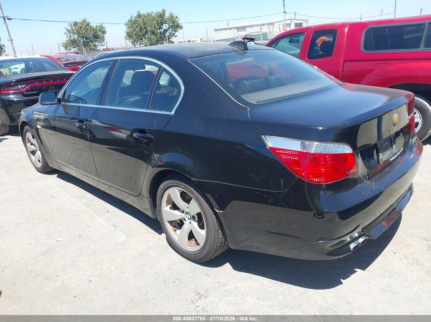 2007 BMW 5 series VIN WBANE53567CW67995 IAAI salvage auction — NORMAL WEAR, Clear - Dealer Only (California), sold $25 on 2026-07-23 (photo 3)