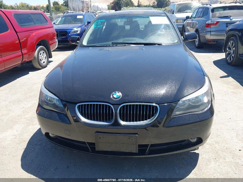 2007 BMW 5 series VIN WBANE53567CW67995 IAAI salvage auction — NORMAL WEAR, Clear - Dealer Only (California), sold $25 on 2026-07-23 (photo 6)