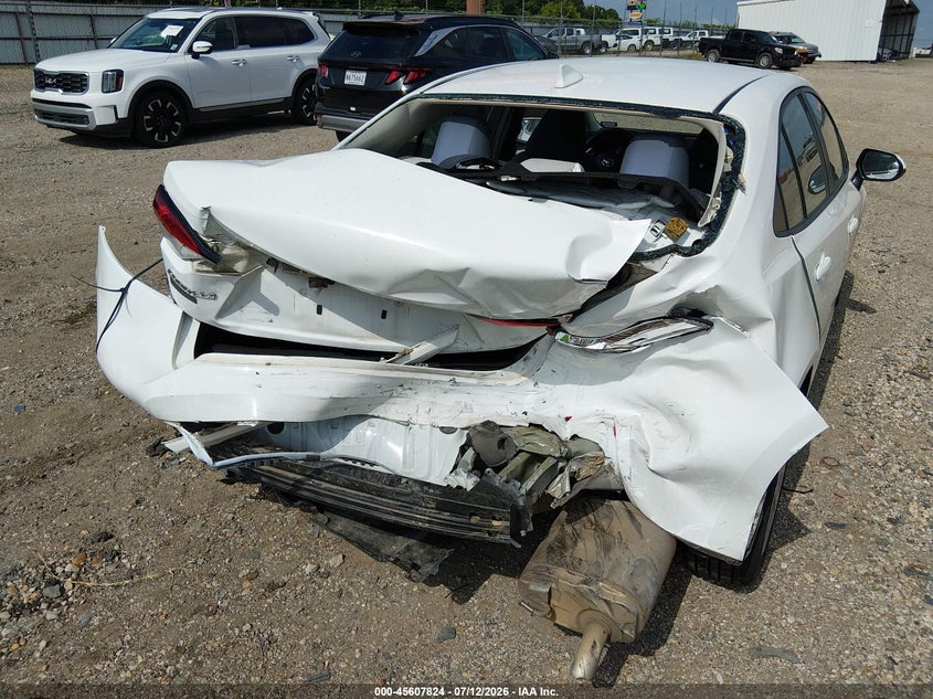 2020 Toyota Corolla VIN 5YFEPRAE7LP079287 IAAI salvage auction — REAR END, Wait Title, sold $1,700 on 2026-08-20 (photo 6)