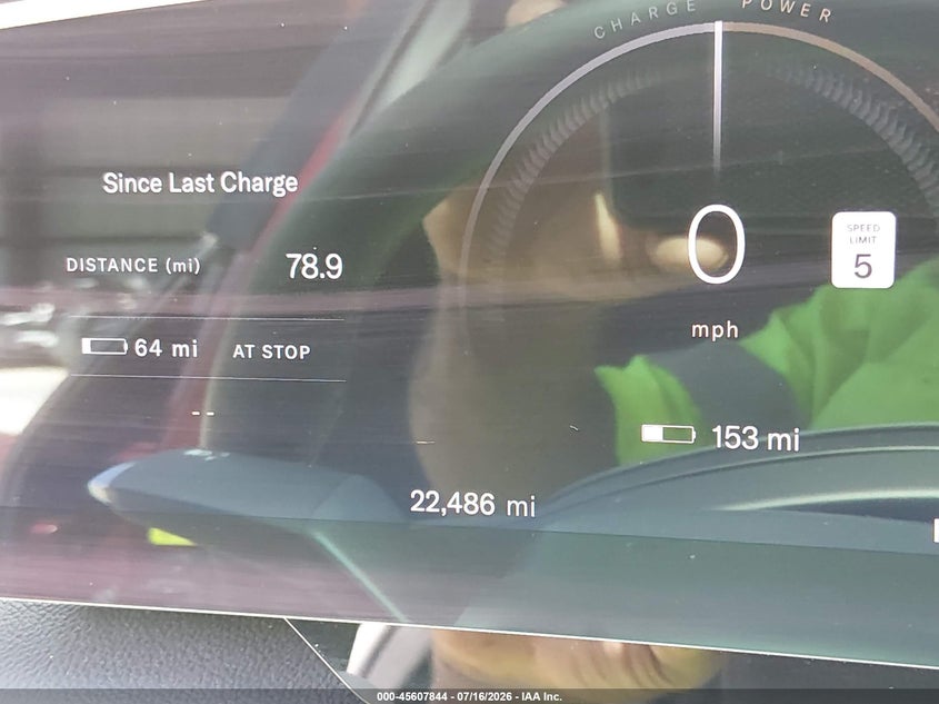 2023 Lucid Air VIN 50EA1TEA3PA003771 IAAI salvage auction — FRONT END, Wait Title, sold $9,450 on 2026-10-08 (photo 7)