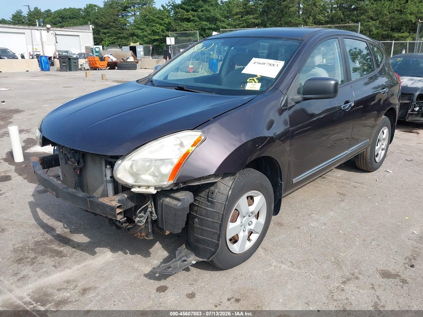 2013 Nissan Rogue VIN JN8AS5MV1DW655342 IAAI salvage auction — FRONT END, Salvage Title, sold $325 on 2026-07-31 (photo 2)