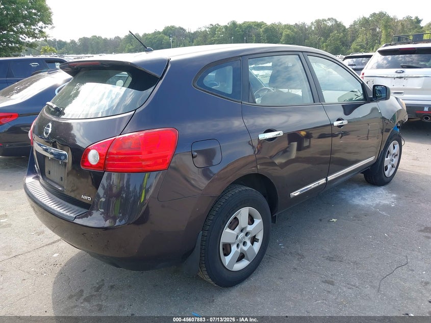2013 Nissan Rogue VIN JN8AS5MV1DW655342 IAAI salvage auction — FRONT END, Salvage Title, sold $325 on 2026-07-31 (photo 4)