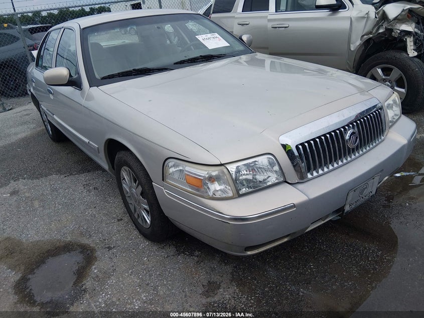 2007 Mercury Grand marquis VIN 2MEFM74V57X604974 IAAI salvage auction — REAR END, Salvage (Louisiana), sold $875 on 2026-08-01 (photo 1)