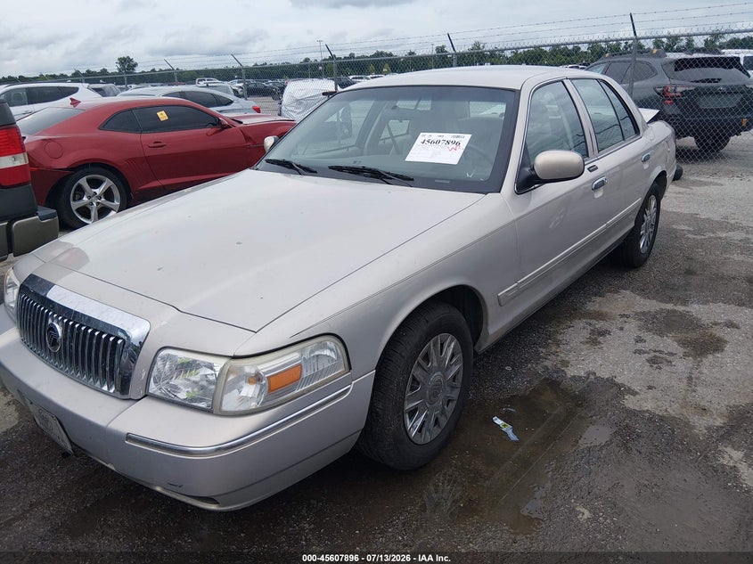 2007 Mercury Grand marquis VIN 2MEFM74V57X604974 IAAI salvage auction — REAR END, Salvage (Louisiana), sold $875 on 2026-08-01 (photo 2)