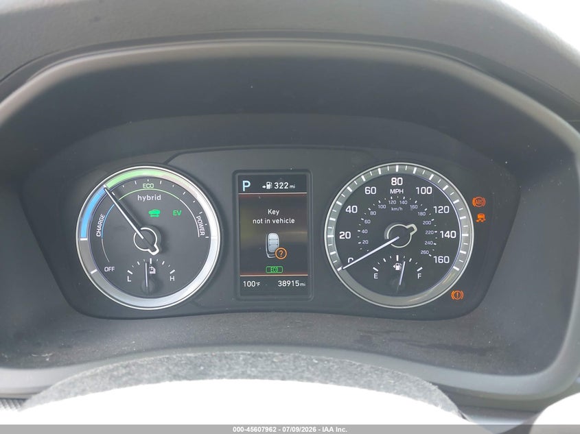 2018 Hyundai Sonata hybrid VIN KMHE24L3XJA085806 IAAI salvage auction — NORMAL WEAR, Sf97 (Hawaii), sold $1,300 on 2026-07-28 (photo 7)