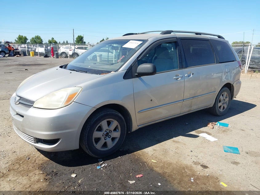 2005 Toyota Sienna VIN 5TDZA23C45S237794 IAAI salvage auction — NORMAL WEAR, Salvage Title - Dealer (California), sold $550 on 2026-07-29 (photo 2)