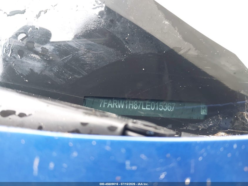 2020 Honda Cr-v VIN 7FARW1H87LE015367 IAAI salvage auction — FRONT END, Salvage (Texas), sold $4,350 on 2026-08-01 (photo 9)
