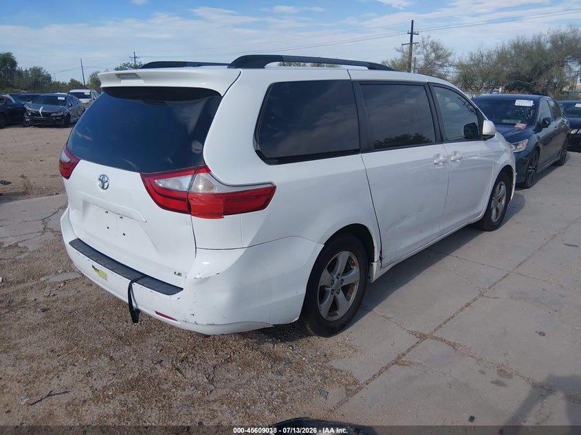 2017 Toyota Sienna VIN 5TDKZ3DC1HS793502 IAAI salvage auction — ENGINE DAMAGE, Salvage (Arizona), sold $1,325 on 2026-07-30 (photo 4)