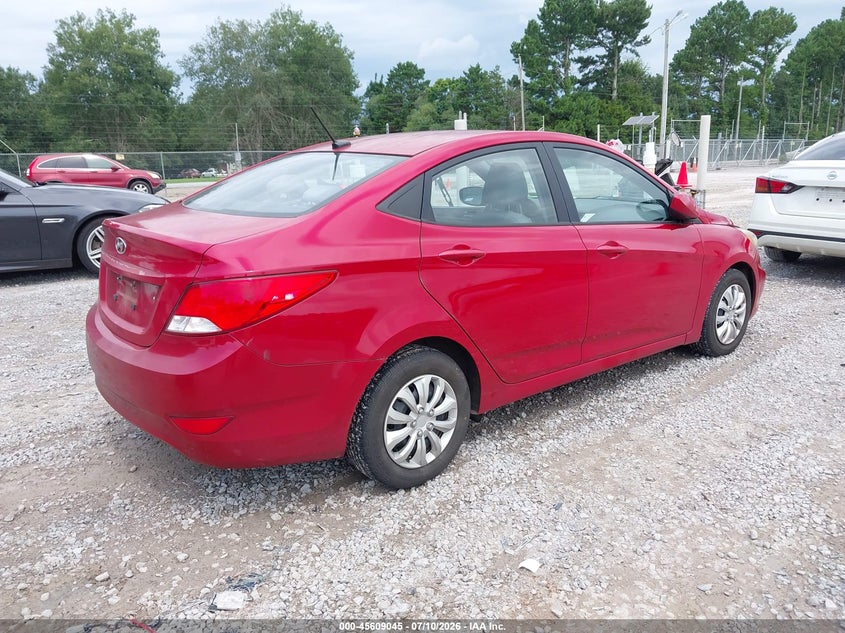 2016 Hyundai Accent VIN KMHCT4AE3GU029206 IAAI salvage auction — NORMAL WEAR, Clear (Alabama), sold $400 on 2026-07-29 (photo 4)