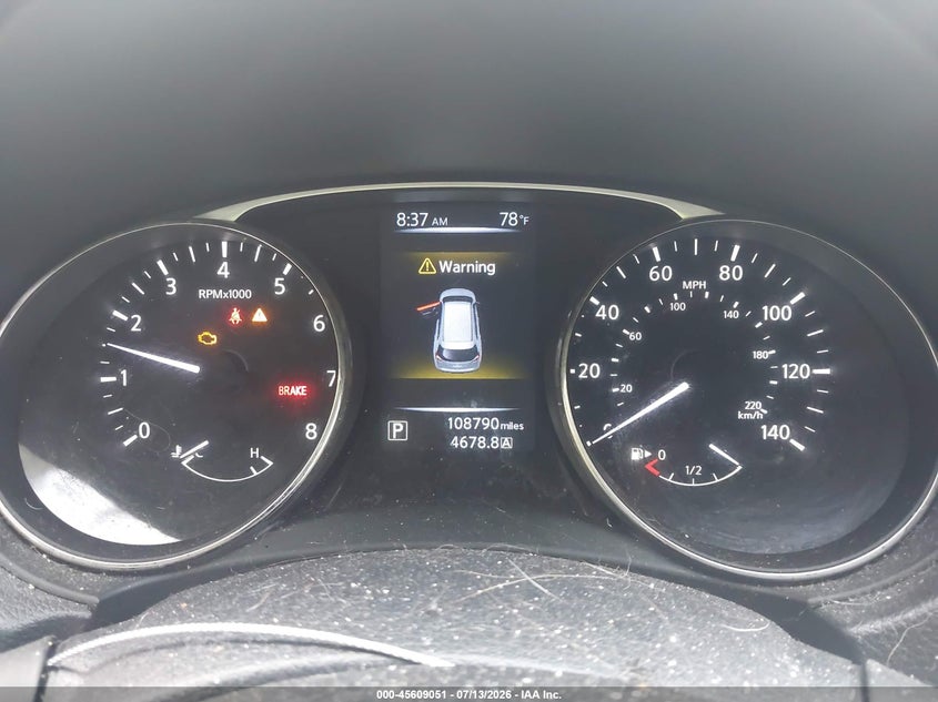 2016 Nissan Rogue VIN KNMAT2MV4GP661111 IAAI salvage auction — NORMAL WEAR, Clear (Virginia), sold $800 on 2026-07-28 (photo 7)