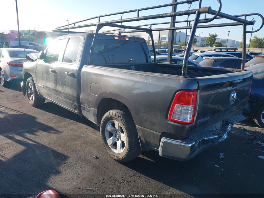 2021 Ram 1500 VIN 1C6RREBG0MN593508 IAAI salvage auction — FRONT & REAR, Salvage Title, sold $2,950 on 2026-07-31 (photo 3)