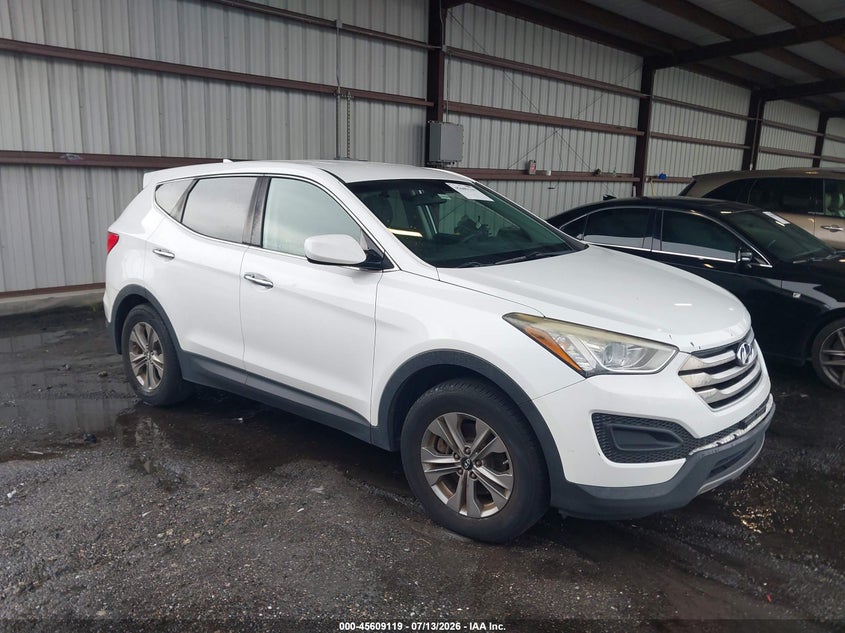 2015 Hyundai Santa fe VIN 5XYZT3LB5FG268672 IAAI salvage auction — FRONT END, Rebuildable (Florida), sold $2,000 on 2026-07-28 (photo 1)