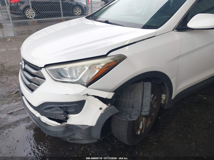2015 Hyundai Santa fe VIN 5XYZT3LB5FG268672 IAAI salvage auction — FRONT END, Rebuildable (Florida), sold $2,000 on 2026-07-28 (photo 6)