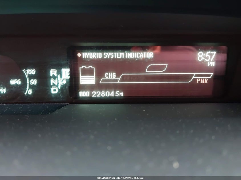 2011 Toyota Prius VIN JTDKN3DU2B0322764 IAAI salvage auction — NORMAL WEAR, Original (Ohio), sold $800 on 2026-07-30 (photo 7)