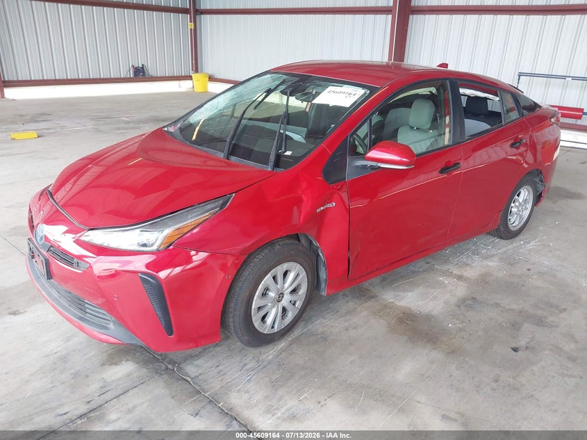 2022 Toyota Prius VIN JTDKAMFU1N3163785 IAAI salvage auction — NORMAL WEAR, Salvage (California), sold $2,975 on 2026-07-28 (photo 2)