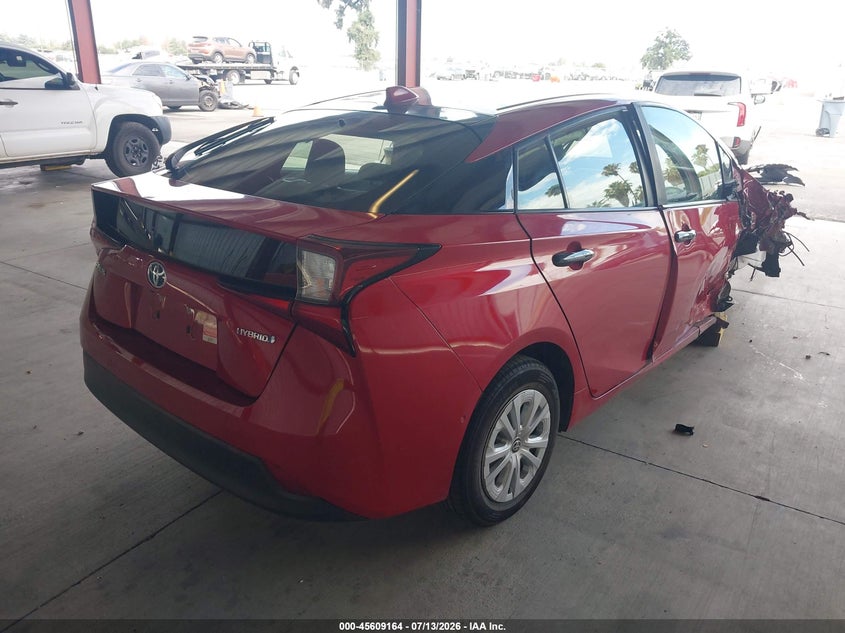 2022 Toyota Prius VIN JTDKAMFU1N3163785 IAAI salvage auction — NORMAL WEAR, Salvage (California), sold $2,975 on 2026-07-28 (photo 4)