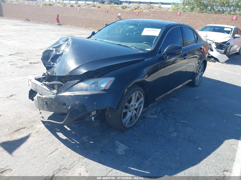 2007 Lexus Is 250 VIN JTHBK262675047598 IAAI salvage auction — FRONT END, Salvage (California), sold $500 on 2026-08-23 (photo 2)