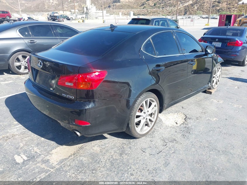 2007 Lexus Is 250 VIN JTHBK262675047598 IAAI salvage auction — FRONT END, Salvage (California), sold $500 on 2026-08-23 (photo 4)