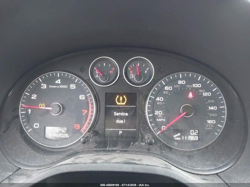 2012 Audi A3 VIN WAUKEAFM7CA029422 IAAI salvage auction — FRONT END, Salvage (Montana), sold $25 on 2026-08-02 (photo 7)