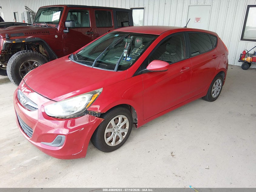 2014 Hyundai Accent VIN KMHCT5AE7EU141297 IAAI salvage auction — NORMAL WEAR, Original (Texas), sold $600 on 2026-07-20 (photo 2)