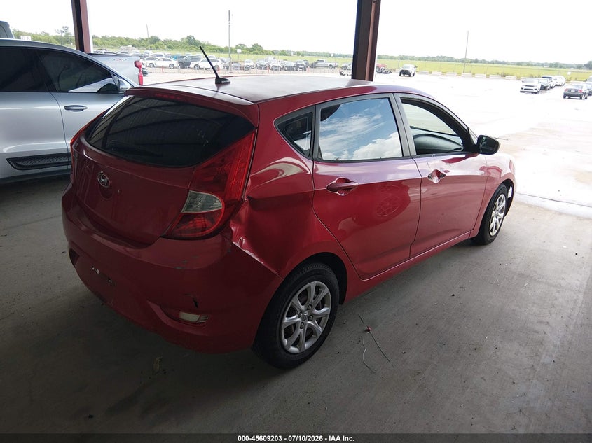 2014 Hyundai Accent VIN KMHCT5AE7EU141297 IAAI salvage auction — NORMAL WEAR, Original (Texas), sold $600 on 2026-07-20 (photo 4)