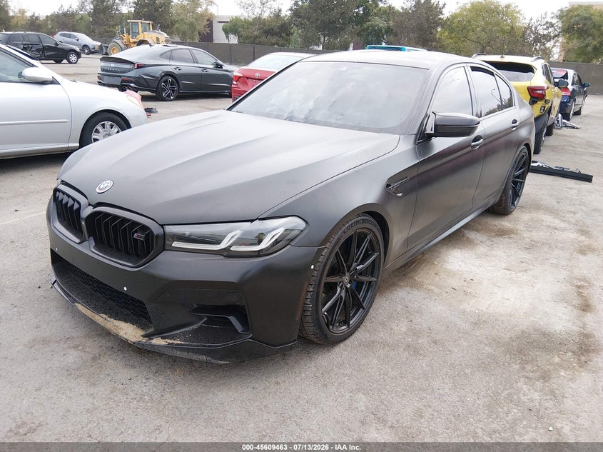 2021 BMW M5 VIN WBS83CH06MCE98298 IAAI salvage auction — RIGHT SIDE, Salvage (California), sold $35,950 on 2026-08-31 (photo 2)