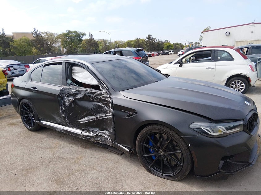 2021 BMW M5 VIN WBS83CH06MCE98298 IAAI salvage auction — RIGHT SIDE, Salvage (California), sold $35,950 on 2026-08-31 (photo 6)