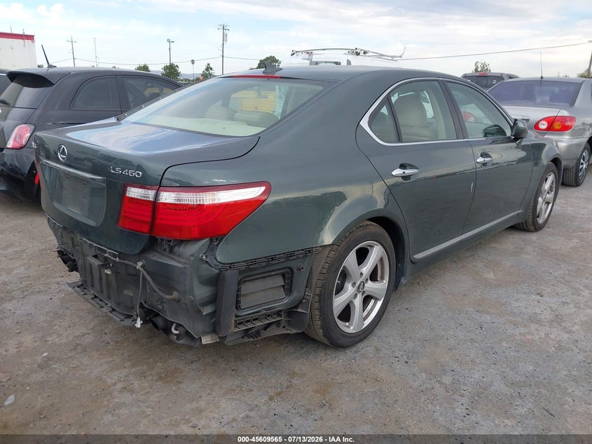 2007 Lexus Ls 460 VIN JTHBL46F175045625 IAAI salvage auction — REAR END, Salvage (California), sold $1,700 on 2026-07-30 (photo 4)