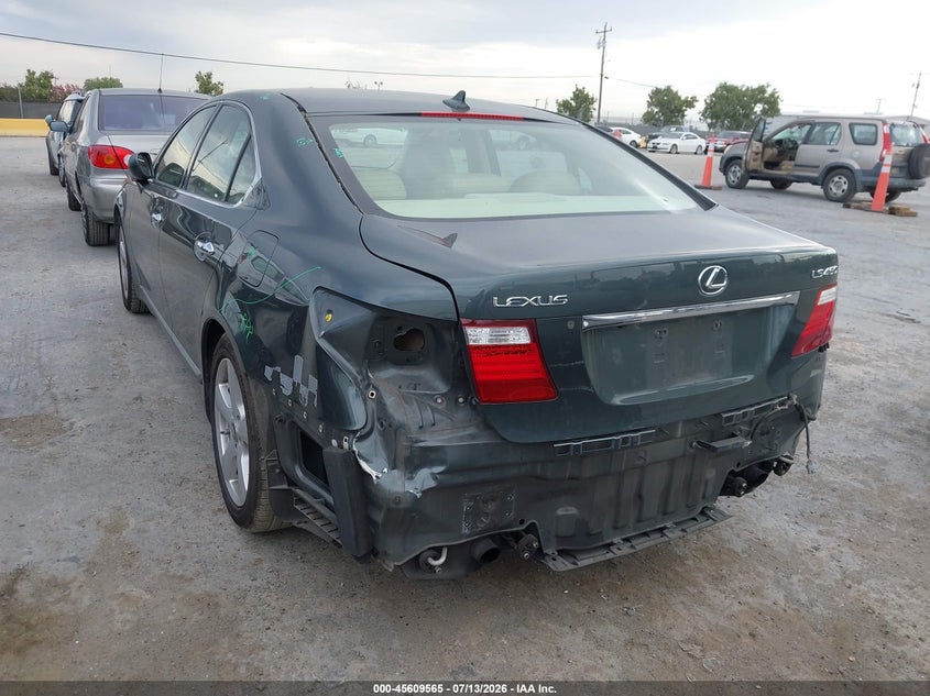 2007 Lexus Ls 460 VIN JTHBL46F175045625 IAAI salvage auction — REAR END, Salvage (California), sold $1,700 on 2026-07-30 (photo 6)