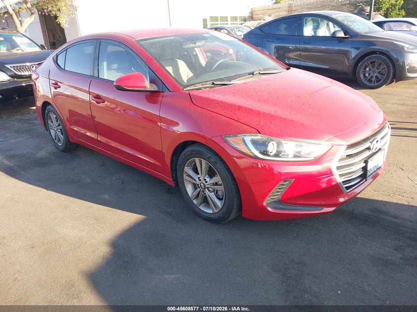 2018 Hyundai Elantra VIN 5NPD84LF2JH322094 IAAI salvage auction — REAR END, Salvage Certificate (California), sold $2,250 on 2026-07-23 (photo 1)