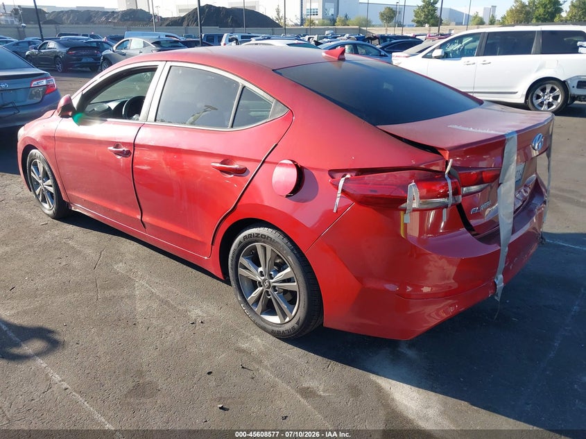 2018 Hyundai Elantra VIN 5NPD84LF2JH322094 IAAI salvage auction — REAR END, Salvage Certificate (California), sold $2,250 on 2026-07-23 (photo 3)