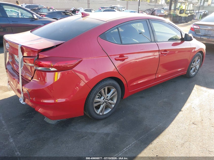 2018 Hyundai Elantra VIN 5NPD84LF2JH322094 IAAI salvage auction — REAR END, Salvage Certificate (California), sold $2,250 on 2026-07-23 (photo 4)