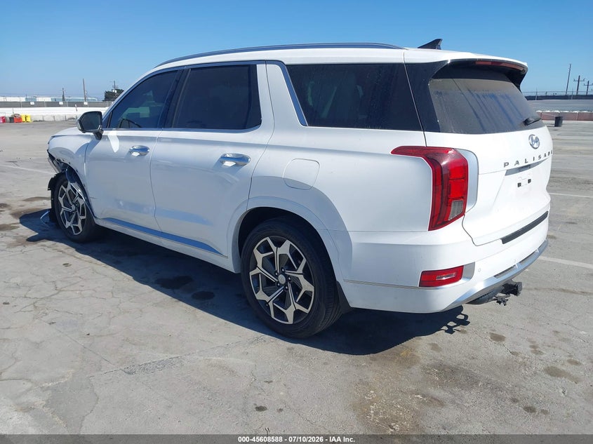 2021 Hyundai Palisade VIN KM8R74HEXMU284385 IAAI salvage auction — LEFT FRONT, Salvage Title, sold $11,425 on 2026-08-19 (photo 3)