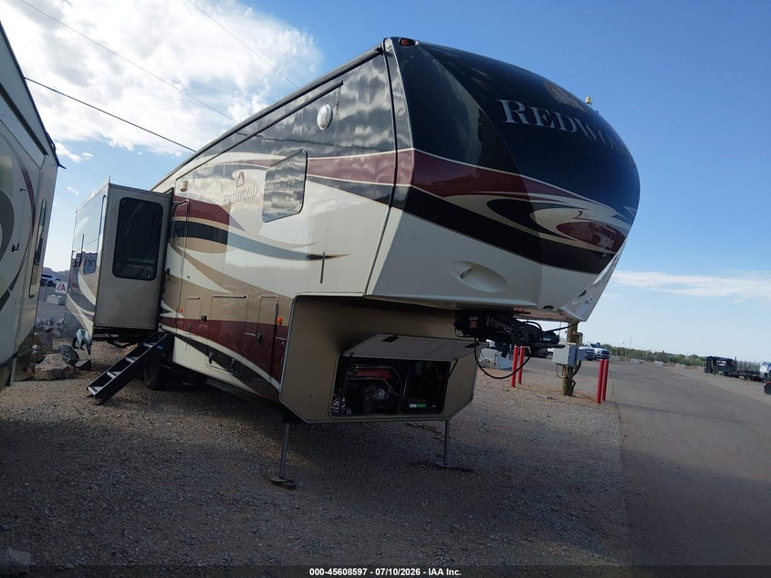 2012 Redwood Other VIN 4V0FC3620CR002123 IAAI salvage auction — Burn Interior, Original (Texas), sold $2,200 on 2026-07-15 (photo 1)