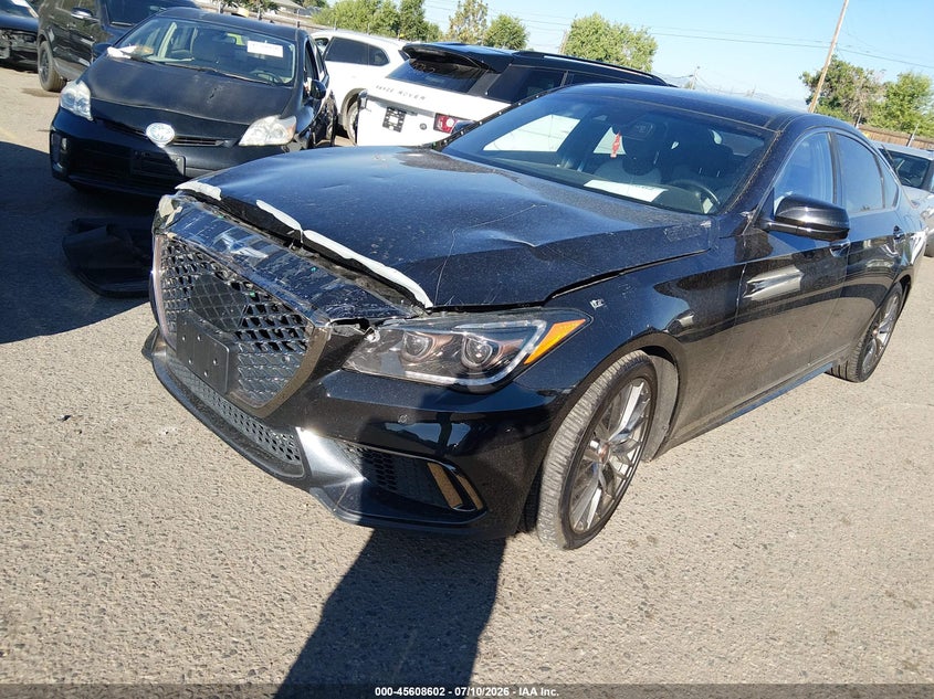 2018 Genesis G80 VIN KMHGN4JB7JU233998 IAAI salvage auction — REPOSSESSION, Salvage Title, sold $4,750 on 2026-09-25 (photo 2)