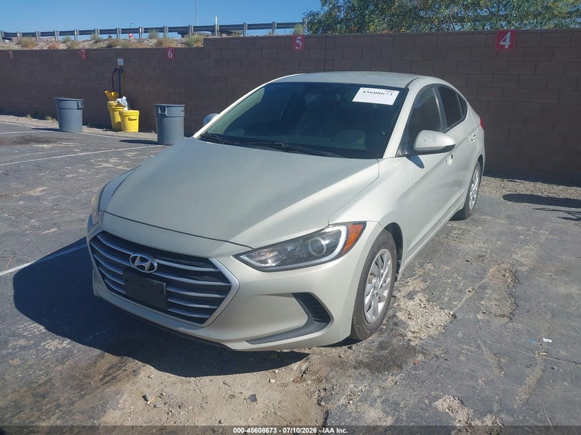 2017 Hyundai Elantra VIN KMHD74LF8HU417502 IAAI salvage auction — NORMAL WEAR, Clear - Dealer Only (California), sold $1,725 on 2026-07-17 (photo 2)