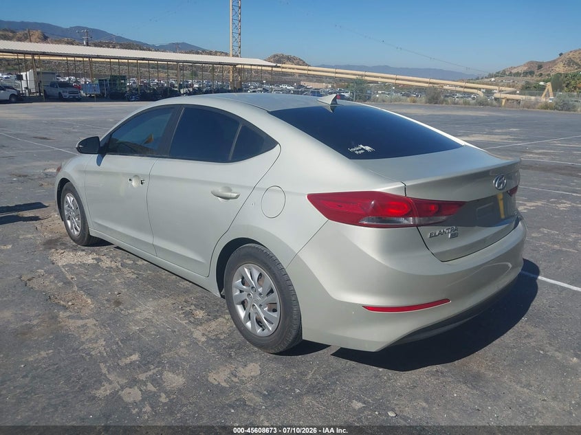 2017 Hyundai Elantra VIN KMHD74LF8HU417502 IAAI salvage auction — NORMAL WEAR, Clear - Dealer Only (California), sold $1,725 on 2026-07-17 (photo 3)