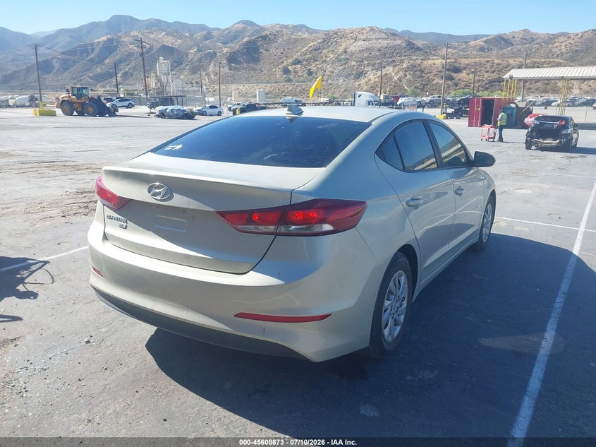 2017 Hyundai Elantra VIN KMHD74LF8HU417502 IAAI salvage auction — NORMAL WEAR, Clear - Dealer Only (California), sold $1,725 on 2026-07-17 (photo 4)