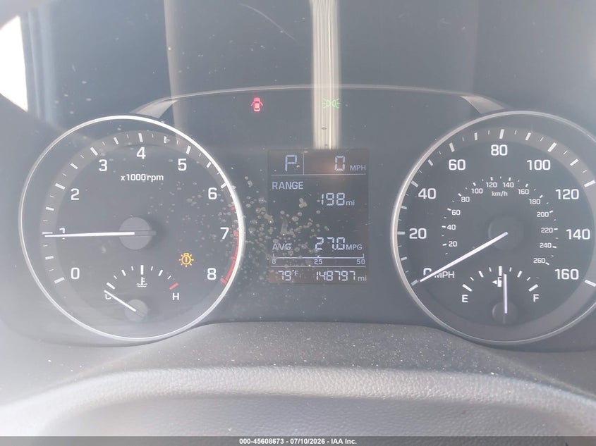 2017 Hyundai Elantra VIN KMHD74LF8HU417502 IAAI salvage auction — NORMAL WEAR, Clear - Dealer Only (California), sold $1,725 on 2026-07-17 (photo 7)
