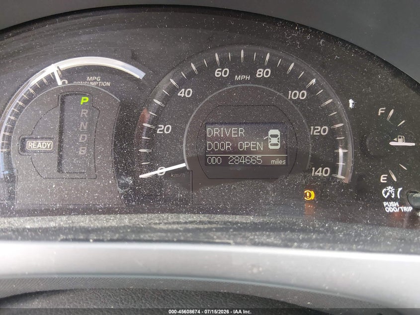 2007 Toyota Camry VIN JTNBB46K573031168 IAAI salvage auction — NORMAL WEAR, Clear, sold $25 on 2026-07-23 (photo 7)